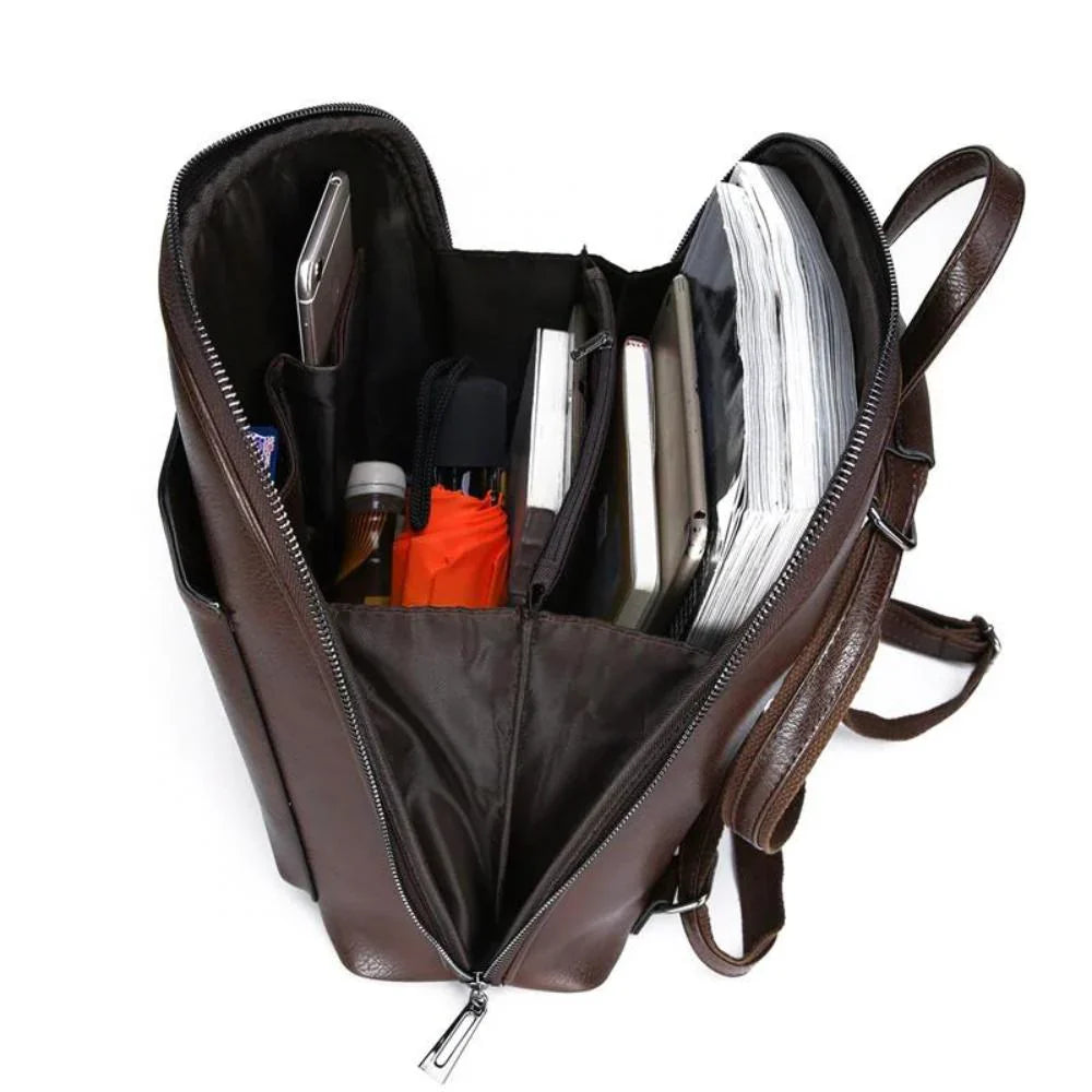 Classic Double-Zip Backpack - Modern Sleek Design