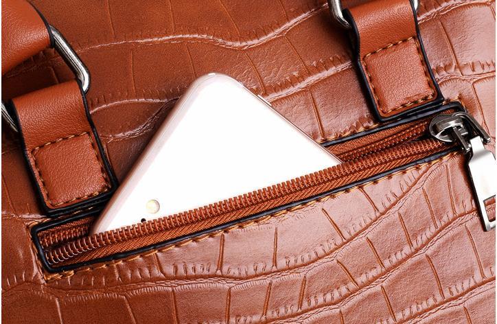 Olivia™ Everyday Elegance | Modern Classic 4-Piece Leather Bag Set