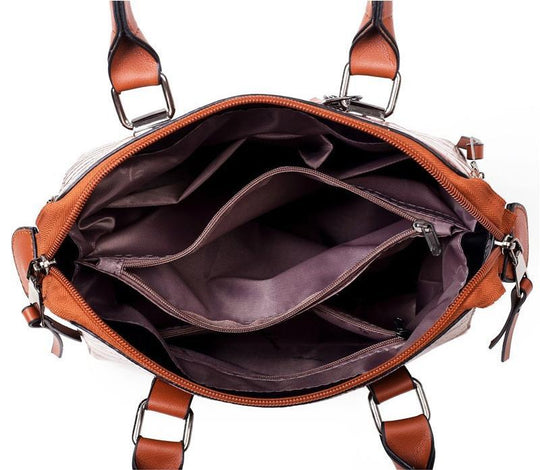 Olivia™ Everyday Elegance | Modern Classic 4-Piece Leather Bag Set
